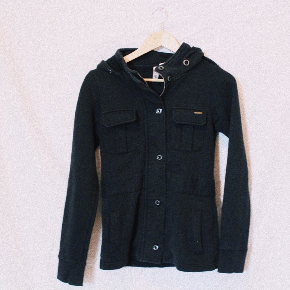 BLACK PEA COAT